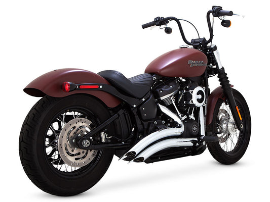 Big Radius Exhaust – Chrome. Fits Softail 2018-2024 Non-240 Tyre Models