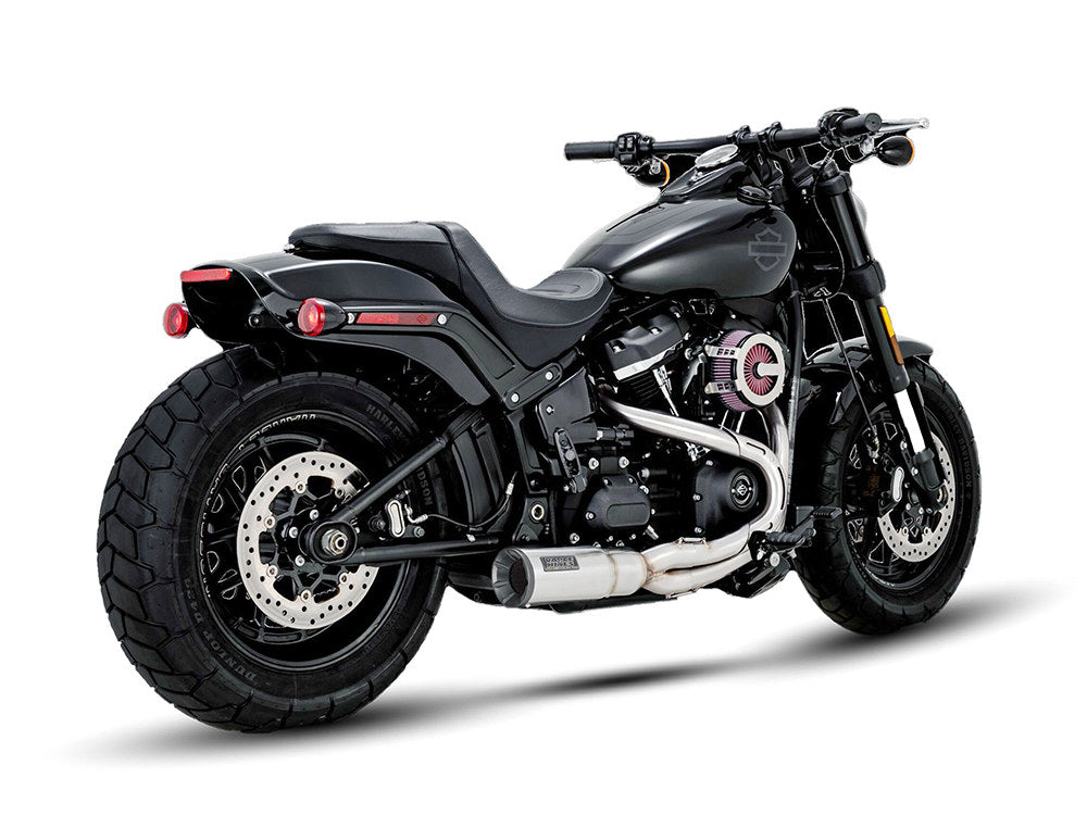 Hi-Output 2-into-1 Exhaust – Stainless Steel. Fits Softail 2018-2024 Non-240 Tyre Models