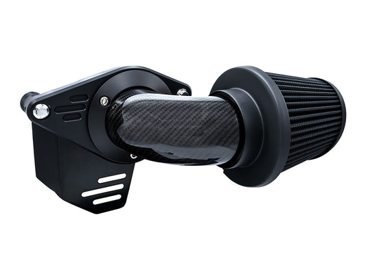 90deg VO2 Falcon Air Cleaner Kit – Weaved Carbon Fibre. Fits Touring 2017-2024 & Softail 2018-2024