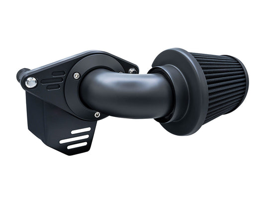 90deg VO2 Falcon Air Cleaner Kit – Matte Black. Fits Softail 2000-2015, Dyna 1999-2017, Touring 1999-2007 with CV Carb or Cable Operated Delphi EFI