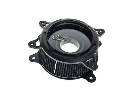 VO2 Insight Air Cleaner Kit – Wrinkle Black. Fits Touring 2008-2016, Softail 2016-2017, CVO Softail 2011-2017 & Dyna Low Rider S 2016-2017 with Throttle-by-Wire