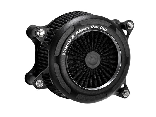 VO2 Onyx Air Cleaner Kit – Wrinkle Black. Fits Touring 2017-2024 & Softail 2018-2024