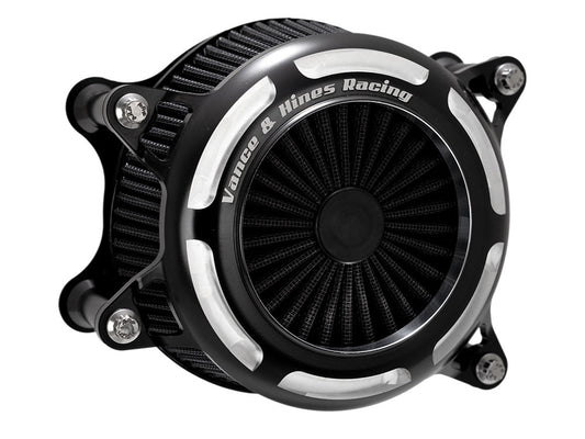 VO2 Onyx Air Cleaner Kit – Black Contrast Cut. Fits Touring 2017-2024 & Softail 2018-2024
