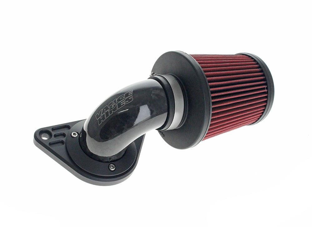 90deg VO2 Falcon XL Air Cleaner Kit – Gloss Forged Carbon Fiber. Fits Softail 2000-2015, Dyna 1999-2017, Touring 1999-2007 with CV Carb or Cable Operated Delphi EFI