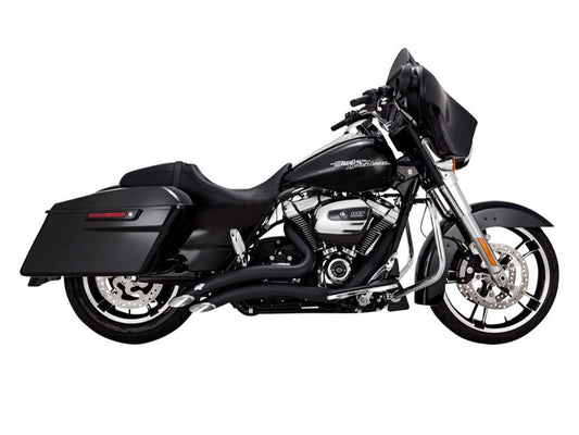 Big Radius Exhaust – Black. Fits Touring 2017up