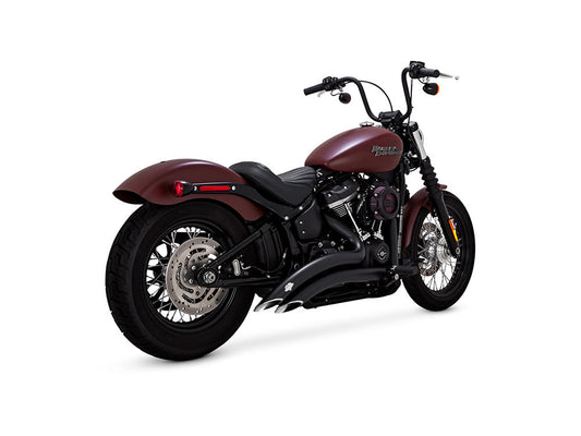 Big Radius Exhaust – Black. Fits Softail 2018-2024 Non-240 Tyre Models