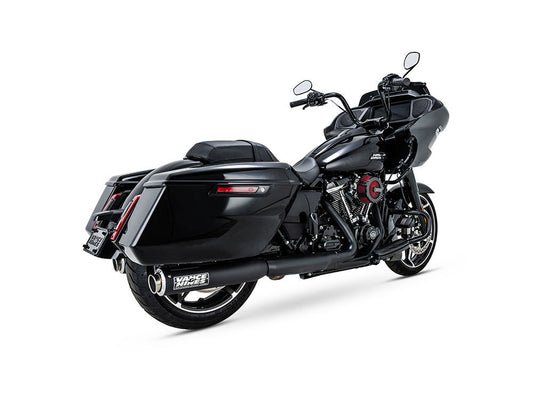 4in. Supersport Slip-On Mufflers – Black. Fits Touring 2017up
