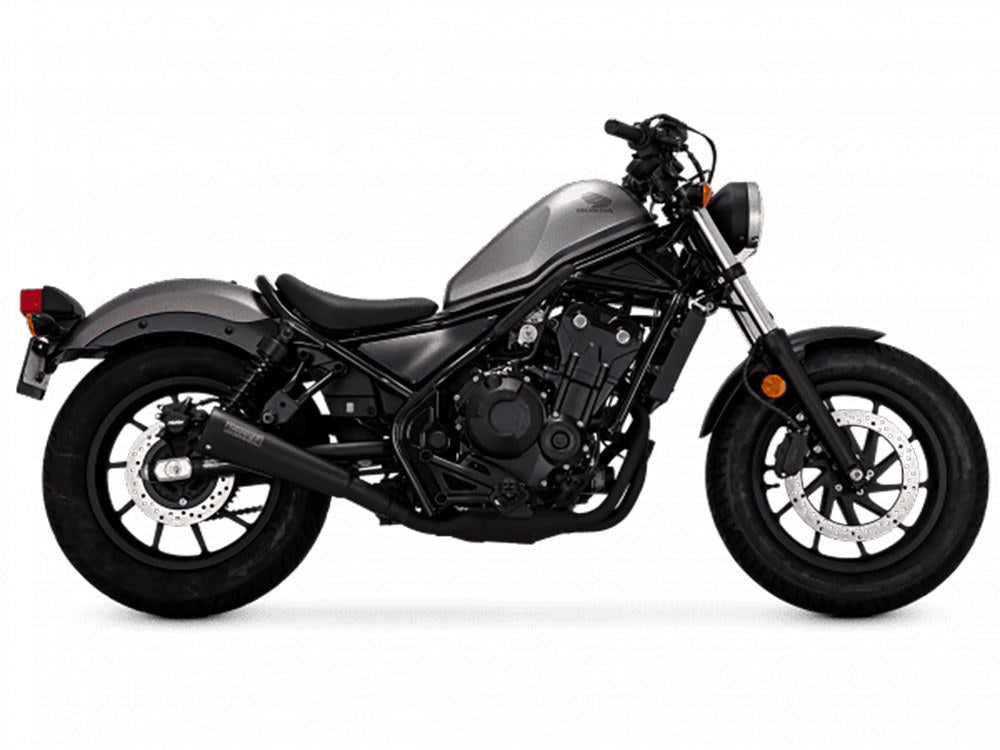 Upsweep Slip-On Muffler – Black. Fits Honda CMX / Rebel 500cc 2017up