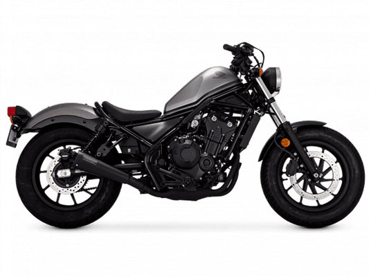 Upsweep Slip-On Muffler – Black. Fits Honda CMX / Rebel 500cc 2017up
