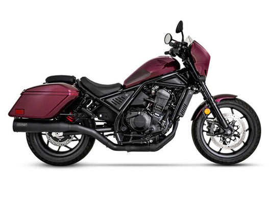 Hi-Output Slip-On Muffler – Black. Fits Honda CMX / Rebel 1100T 2023up