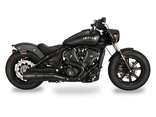 Hi-Output Slip-On Muffler – Black. Fits Indian Scout 2025up