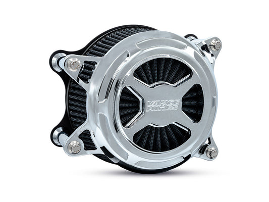 VO2 X Air Cleaner Kit – Chrome. Fits CVO Touring 2023up, Street Glide & Road Glide 2024up, Touring 2025up & Softail 2025up