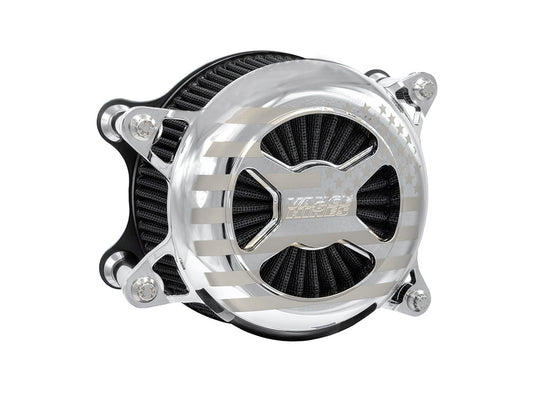 VO2 America Air Cleaner Kit – Chrome. Fits Touring 2017-2024 & Softail 2018-2024