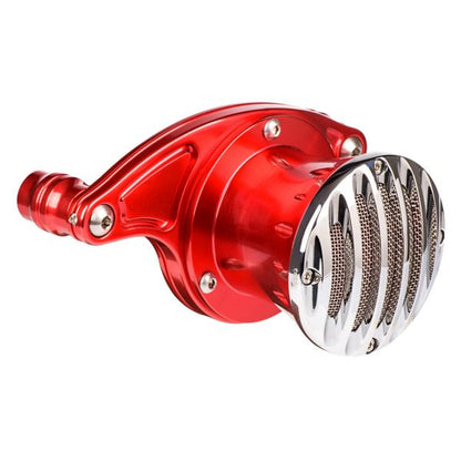 Velocity Stack Grill Design Red Cap Polished Milwaukee 8 Engine