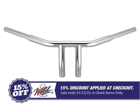 6in. x 1-1/4in. Chubby Drag T-Bar Handlebar – Chrome.