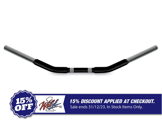 1-1/4in. Chubby Flat Dragster Handlebar – Gloss Black.