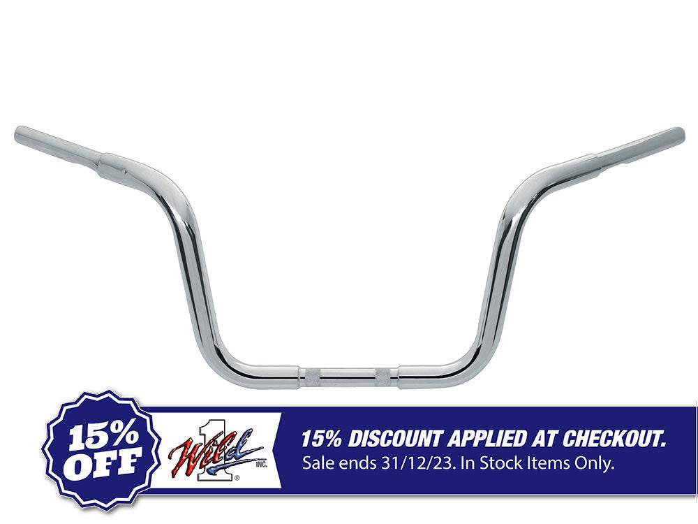 10in. x 1-1/4in. Chubby Ape Hanger Handlebar – Chrome.