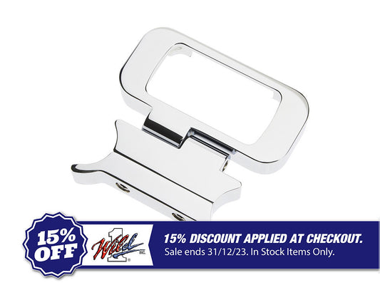 Adjustable Gauge Mount – Chrome. Fits Street Bob & Breakout 2018up & Standard 2020up.