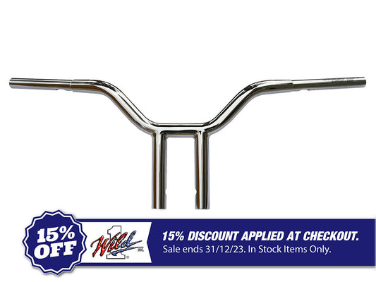 10in. x 1-1/4in. Chubby Psycho Street Fighter Handlebar – Chrome.