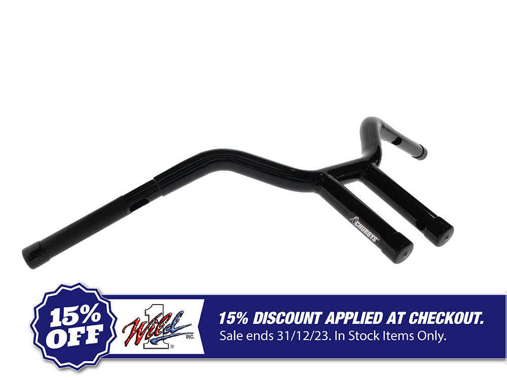 10in. x 1-1/4in. Chubby Psycho Street Fighter Handlebar – Gloss Black.