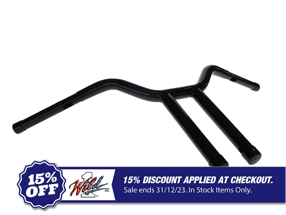 14in. x 1-1/4in. Chubby Psycho Street Fighter Handlebar – Gloss Black.