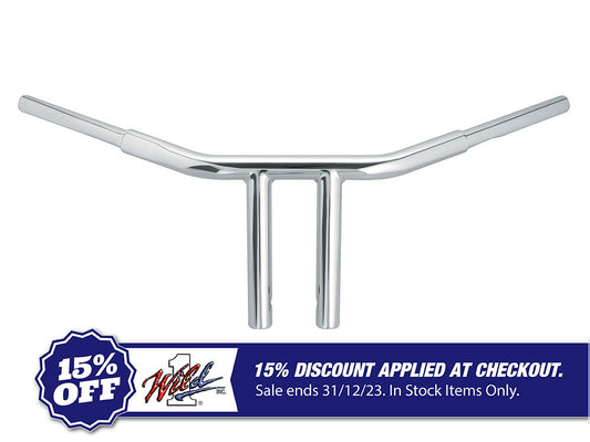 8in. x 1-1/4in. Chubby Chopper T-Bar Handlebar – Chrome.