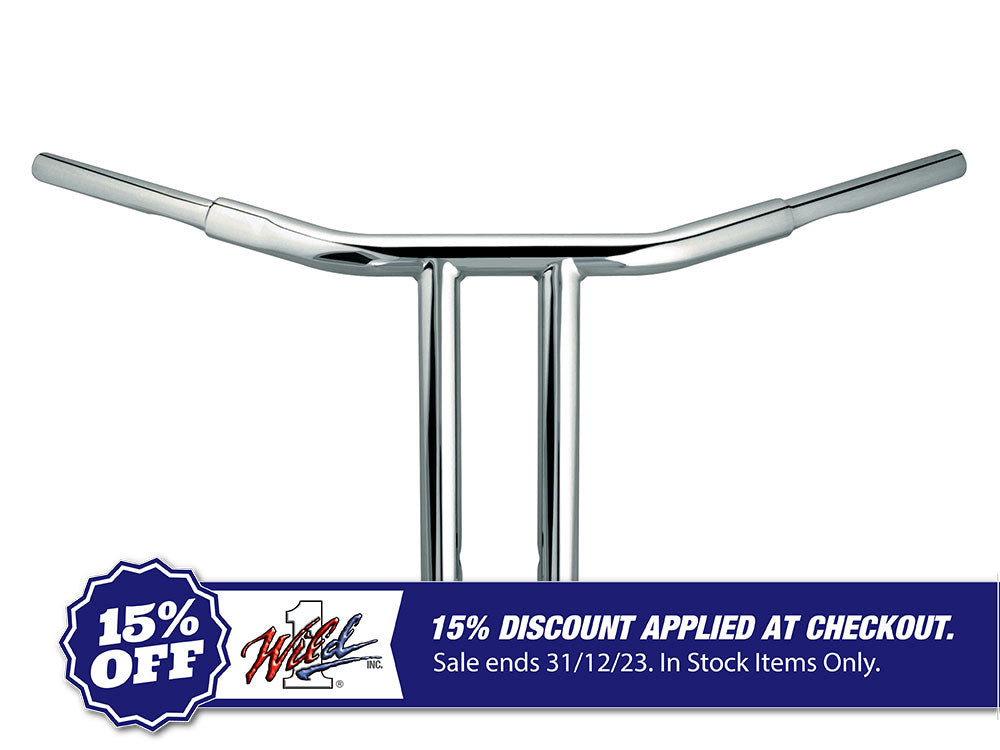 10in. x 1-1/4in. Chubby Chopper T-Bar Handlebar – Chrome.