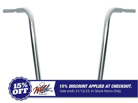 20in. x 1-1/4in. Chubby Ape Hanger Handlebar – Chrome.