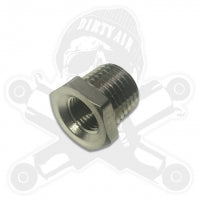 Brass Bushing, 1/4"MNPT x 1/8"FNPT nickel plated