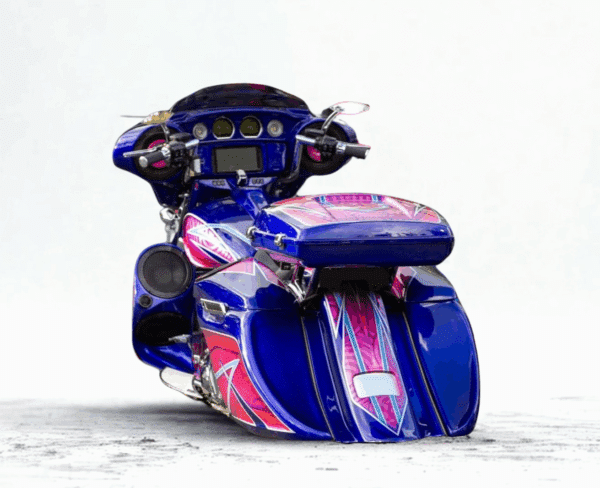 DBC346 | Harley-Davidson "Really Loud Street Sweeper" Audio Bags Rear End 1997 To 2008