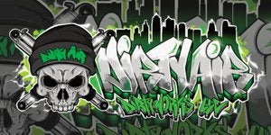DIRTY AIR Graffiti Banner 3' x 6'