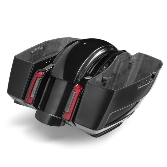 2024?2025 Touring Saddlebags & Rear Fender Kit ? Edge Line Series with Universal Plate Recess