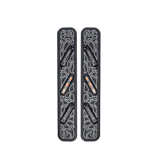 3 in 1 "Tribal" Rear LED Tail Lights and Turn Signals Set