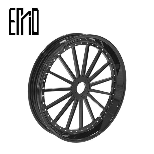 INCA Customization Motorcycle Accessory LG-3 Front and rear wheel customized Black multi spoke style wheels custom-made